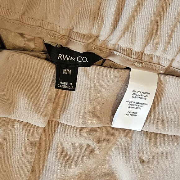 NWOT!!! RW&Co., Beige colour wide leg cropped pants - Picture 13 of 13
